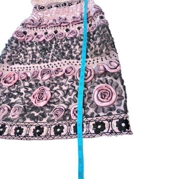 NWT Sue Wong Beaded Ribbon Embroidered Evening Formal Dress Size 4 $428 PINK - Picture 7 of 16